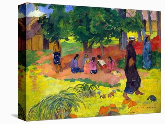 Taperaa Mahana, (Late Afternoo), 1892-Paul Gauguin-Stretched Canvas