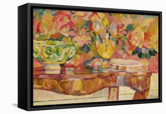 Tapestry and Console, 1912 (Oil on Canvas)-Patrick Henry Bruce-Framed Stretched Canvas