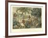 Tapestry Depicting an Indian Scene-null-Framed Giclee Print