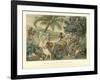 Tapestry Depicting an Indian Scene-null-Framed Giclee Print