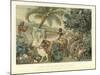 Tapestry Depicting an Indian Scene-null-Mounted Giclee Print