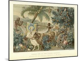 Tapestry Depicting an Indian Scene-null-Mounted Giclee Print