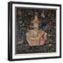 Tapestry: Narcissus. Date/Period: Ca. 1500. Textiles. Wool and silk tapestry. Height: 2,820 mm (...-null-Framed Premium Giclee Print