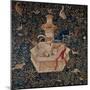 Tapestry: Narcissus. Date/Period: Ca. 1500. Textiles. Wool and silk tapestry. Height: 2,820 mm (...-null-Mounted Premium Giclee Print