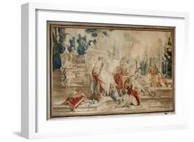Tapestry Showing the Toilet of Psyche, Woven by the Beauvais Tapestry Manufactory, December 1741-Fe-Francois Boucher-Framed Giclee Print