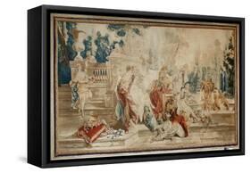 Tapestry Showing the Toilet of Psyche, Woven by the Beauvais Tapestry Manufactory, December 1741-Fe-Francois Boucher-Framed Stretched Canvas