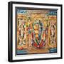 Tapestry with the Medici-Lorena Coat of Arms-Alessandro Allori-Framed Art Print