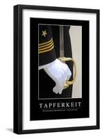 Tapferkeit: Motivationsposter Mit Inspirierendem Zitat-null-Framed Photographic Print