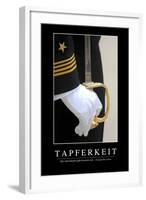 Tapferkeit: Motivationsposter Mit Inspirierendem Zitat-null-Framed Photographic Print