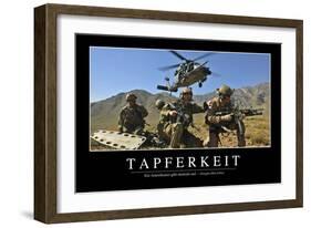 Tapferkeit: Motivationsposter Mit Inspirierendem Zitat-null-Framed Photographic Print