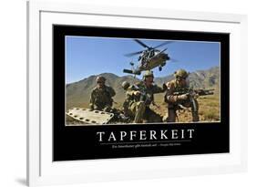 Tapferkeit: Motivationsposter Mit Inspirierendem Zitat-null-Framed Photographic Print