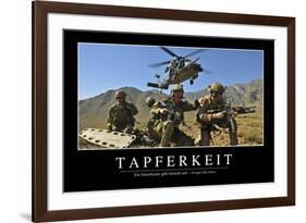 Tapferkeit: Motivationsposter Mit Inspirierendem Zitat-null-Framed Photographic Print