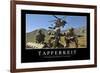 Tapferkeit: Motivationsposter Mit Inspirierendem Zitat-null-Framed Photographic Print