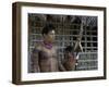 Tapirape Indian Chief and Son, Brazil-null-Framed Photographic Print