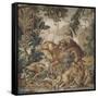 Tapisserie de la Suite des Indes : le Combat d'animaux.-null-Framed Stretched Canvas