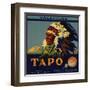 Tapo Brand - Santa Susana, California - Citrus Crate Label-Lantern Press-Framed Art Print