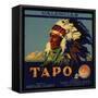 Tapo Brand - Santa Susana, California - Citrus Crate Label-Lantern Press-Framed Stretched Canvas