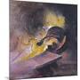 Tapping a Blast Furnace-Graham Sutherland-Mounted Giclee Print