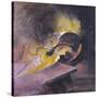 Tapping a Blast Furnace-Graham Sutherland-Stretched Canvas