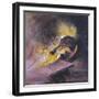 Tapping a Blast Furnace-Graham Sutherland-Framed Giclee Print