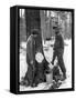 Tapping for Maple Syrup, Canada, 1936-null-Framed Stretched Canvas