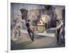 Tapping Induction Furnace-Edmund M. Ashe-Framed Giclee Print