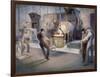 Tapping Induction Furnace-Edmund M. Ashe-Framed Giclee Print