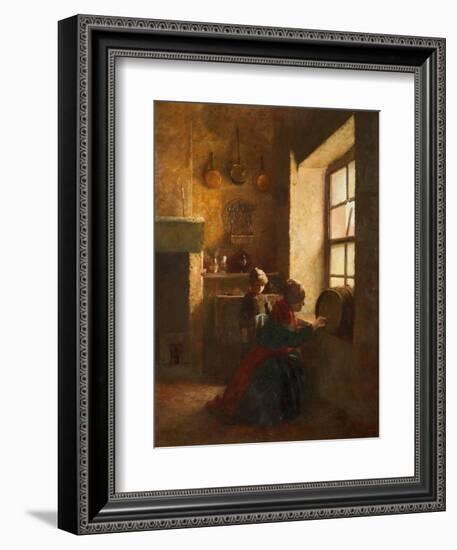 Tapping the Barrel-Pierre Edouard Frere-Framed Giclee Print