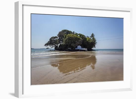 Taprobane Island at Low Tide, Weligama, Sri Lanka, Indian Ocean, Asia-Charlie-Framed Photographic Print