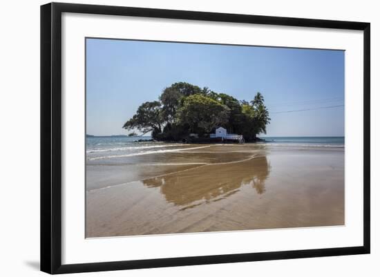 Taprobane Island at Low Tide, Weligama, Sri Lanka, Indian Ocean, Asia-Charlie-Framed Photographic Print