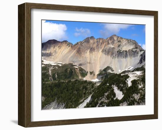 Tapto Lake Beneath Red Face Mountain, North Cascades National Park, Washington-Maureen Eversgerd-Framed Photographic Print