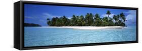 Tapuaetai Motu from the Lagoon, Aitutaki, Cook Islands-null-Framed Stretched Canvas