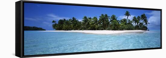 Tapuaetai Motu from the Lagoon, Aitutaki, Cook Islands-null-Framed Stretched Canvas