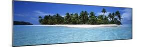 Tapuaetai Motu from the Lagoon, Aitutaki, Cook Islands-null-Mounted Photographic Print