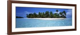 Tapuaetai Motu from the Lagoon, Aitutaki, Cook Islands-null-Framed Photographic Print
