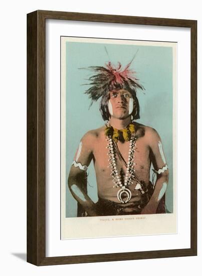 Taqui, Hopi Snake Priest-null-Framed Art Print