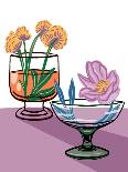 Floral Teacups - Purple-Tara Reed-Art Print