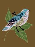 Blue Bird on Copper-Tara Reed-Art Print