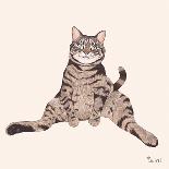 Lazy Sunday Cat I-Tara Royle-Art Print