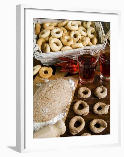 Tarallucci or Taralli, Bread from Puglia, Italy, Europe-Tondini Nico-Framed Photographic Print