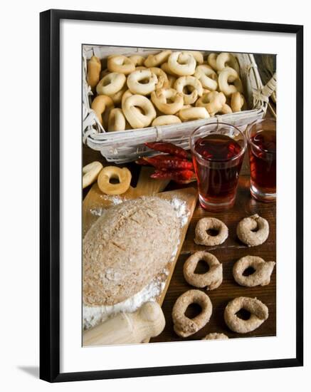 Tarallucci or Taralli, Bread from Puglia, Italy, Europe-Tondini Nico-Framed Photographic Print