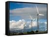 Tararua Wind Farm, Tararua Ranges, near Palmerston North, North Island, New Zealand-David Wall-Framed Stretched Canvas
