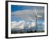 Tararua Wind Farm, Tararua Ranges, near Palmerston North, North Island, New Zealand-David Wall-Framed Photographic Print