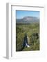 Tarawera Falls on Tarawera River, and Mount Tarawera Volcano, Rotorua, North Island, New Zealand-David Wall-Framed Photographic Print