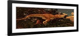Tarbosaurus Was a Theropod Dinosaur from the Late Cretaceous Period-null-Framed Premium Giclee Print