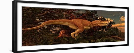 Tarbosaurus Was a Theropod Dinosaur from the Late Cretaceous Period-null-Framed Premium Giclee Print