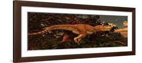 Tarbosaurus Was a Theropod Dinosaur from the Late Cretaceous Period-null-Framed Art Print