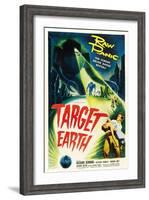 Target Earth, Bottom Right: Richard Denning, Kathleen Crowley (Being Held), 1954-null-Framed Art Print