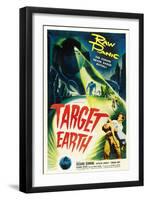 Target Earth, Bottom Right: Richard Denning, Kathleen Crowley (Being Held), 1954-null-Framed Art Print