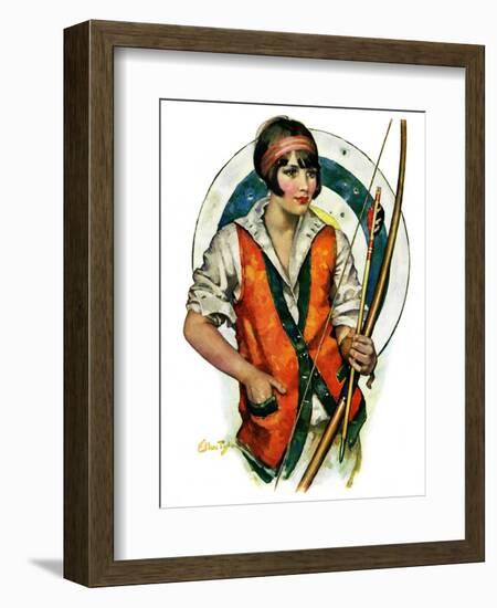 "Target Practice,"October 8, 1927-Ellen Pyle-Framed Giclee Print